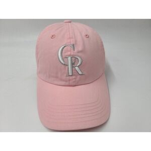 Women Colorado Rockies TEI Strapback Adjustable Hat Cap Cotton MLB Baseball Pink